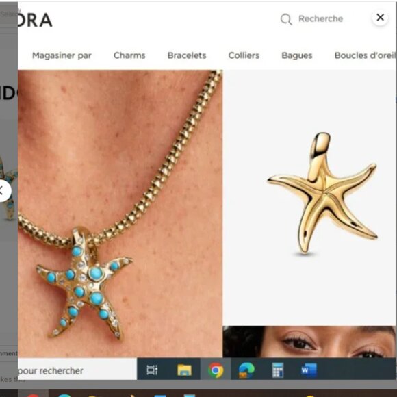 NWOT Gold Starfish Big Charm for bracelet or Chain - Picture 4 of 8